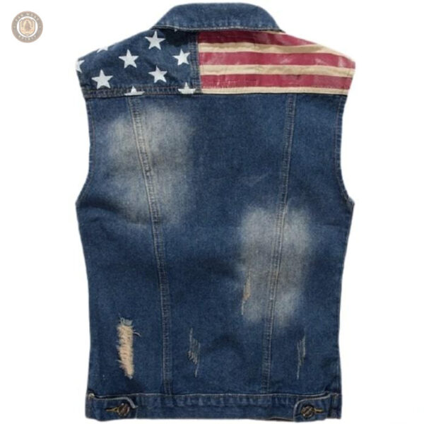 Veste en jean homme inspirée du style western américain
