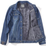Veste denim masculine au look western, robuste et tendance