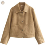 Veste femme style cowboy en denim avec broderies western