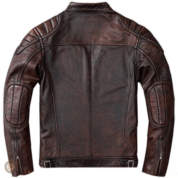 Veste en cuir pour homme, style western classique