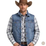 Veste en jean homme style cowboy