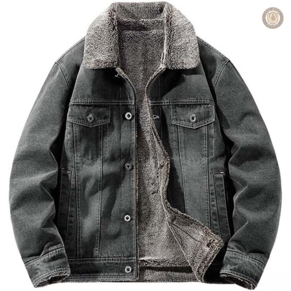 Veste casual en jean pour hommes, style western