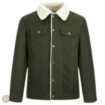 Veste beige à coupe western pour un look décontracté