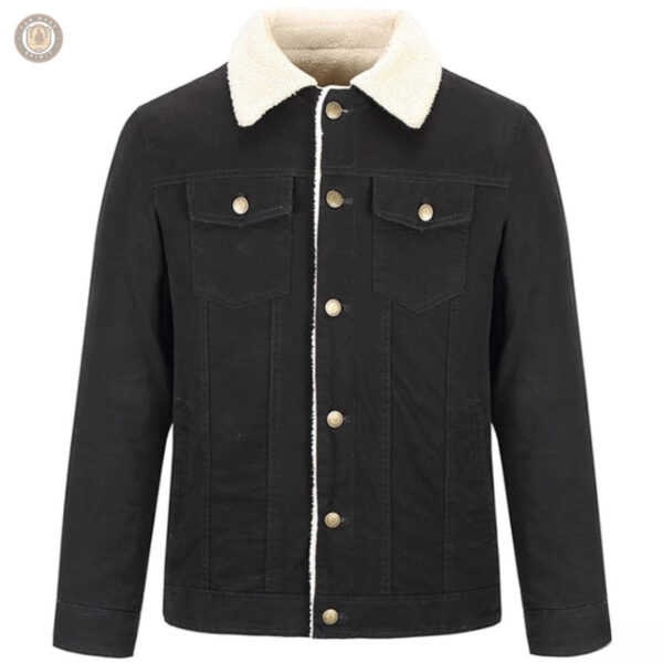 Veste jean homme, teinte beige, style western