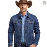 Veste en jean western pour homme