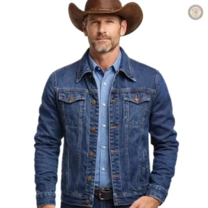 Veste en jean western pour homme