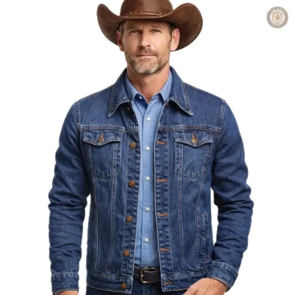 Veste en jean western pour homme