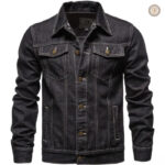 Veste homme en denim au look western