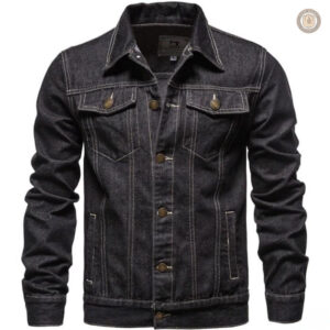 Veste homme en denim au look western