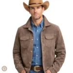 Veste Cowboy Marron Homme en style western