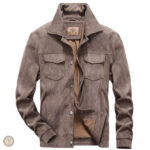 Veste de cowboy homme en cuir marron, confort assuré