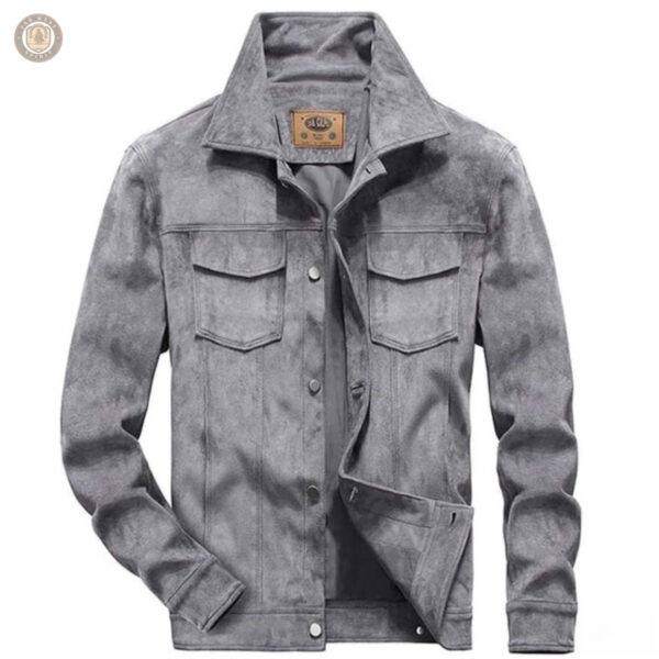 Veste cowboy homme, finition marron élégante