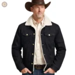 Veste polaire western homme, style décontracté