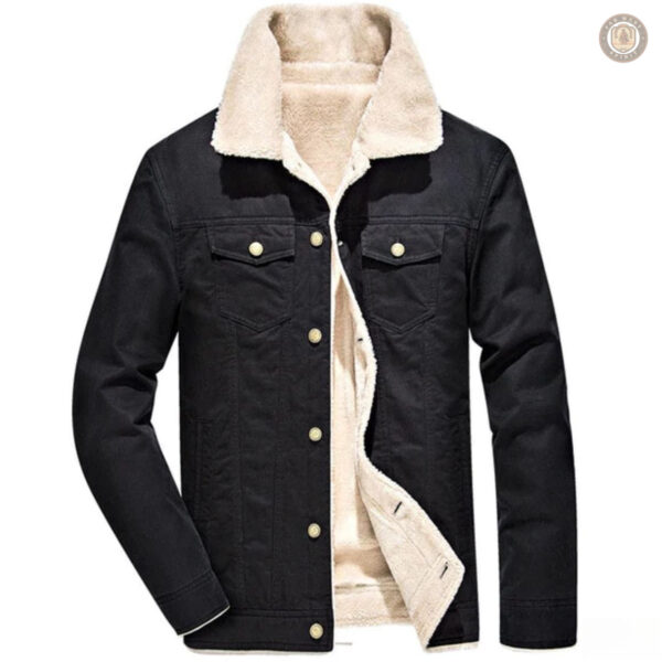 Veste homme en polaire, look western authentique