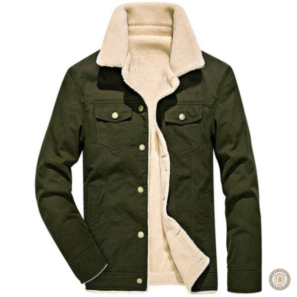 Veste style western, confort en polaire pour homme