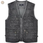 Veste western sans manches style classique