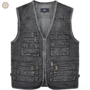 Veste western sans manches style classique
