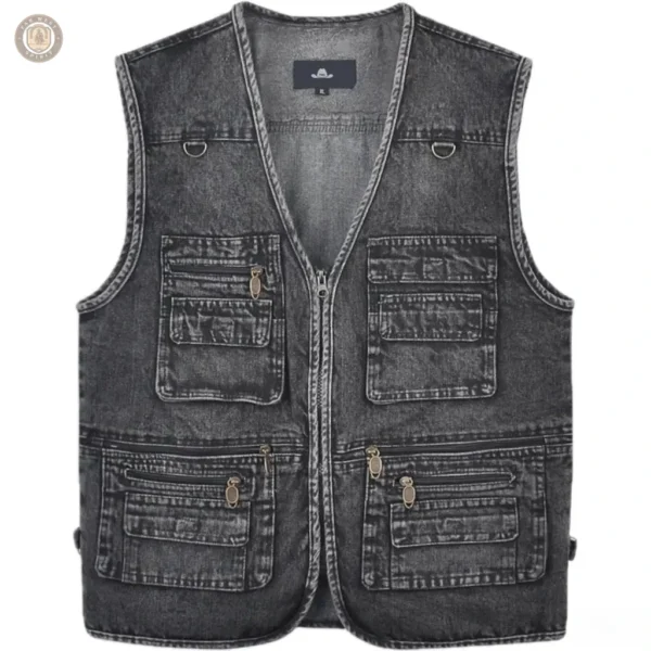 Veste western sans manches style classique