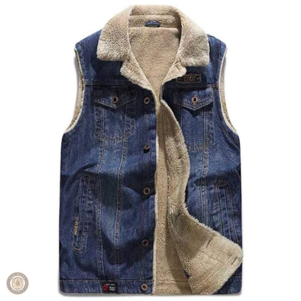 Veste sans manche style western homme