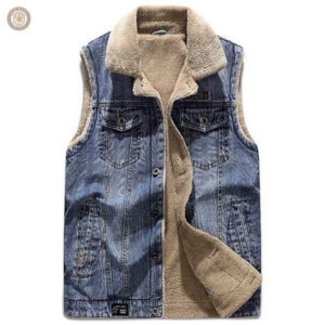 Veste western masculine sans manches