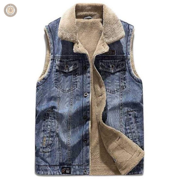 Veste western masculine sans manches