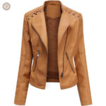 Veste simili cuir femme style western