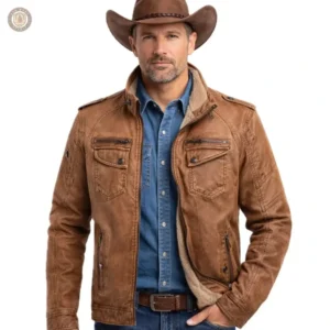 Veste style western pour homme, look intemporel et décontracté