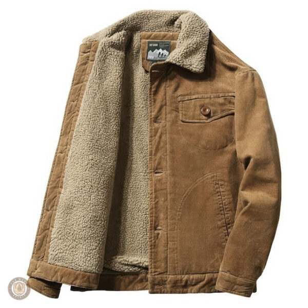 Veste en velours côtelé au style western décontracté