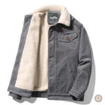 Veste homme en velours côtelé, look inspiré du western
