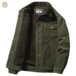 Veste élégante pour homme, style western en velours côtelé