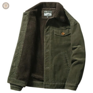 Veste élégante pour homme, style western en velours côtelé
