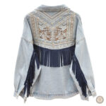 Veste en denim style western pour femme, confortable et moderne