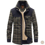 Veste avec col en fausse fourrure pour homme