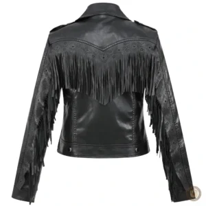 Veste élégante avec détails frangés pour femmes