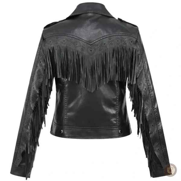 Veste élégante avec détails frangés pour femmes