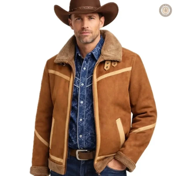 Veste Western Hiver pour homme, style cowboy décontracté