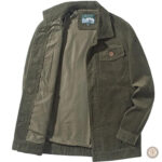 Veste homme style western en velours doux