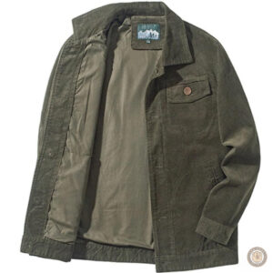 Veste homme style western en velours doux