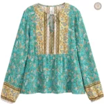 Blouse femme au design western élégant et tendance