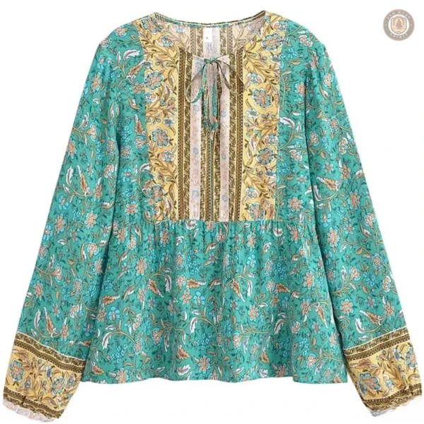 Blouse femme au design western élégant et tendance