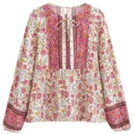 Vêtement western féminin, blouse à motifs modernes