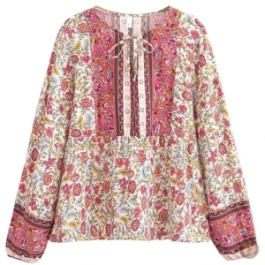 Vêtement western féminin, blouse à motifs modernes