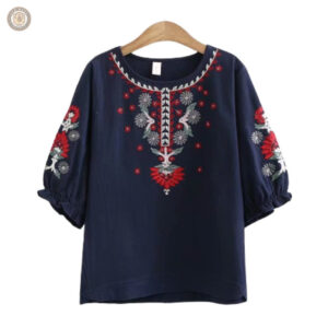 Blouse indienne au style western pour une tenue décontractée