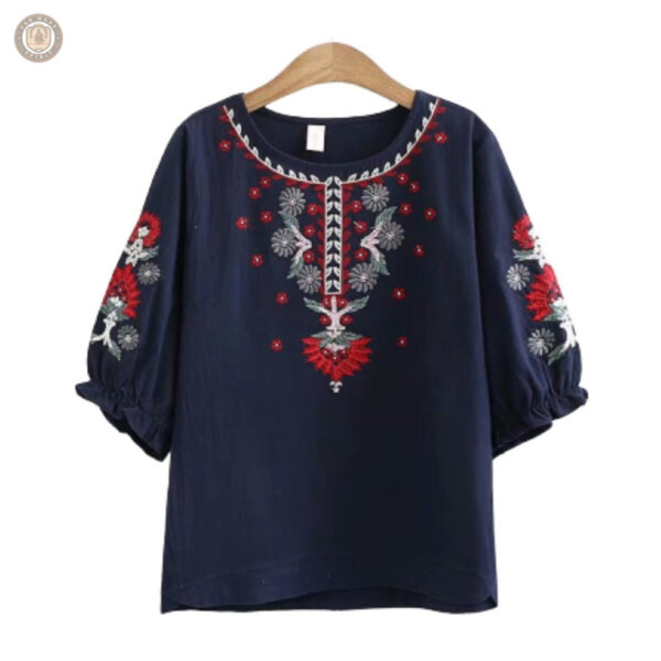 Blouse indienne au style western pour une tenue décontractée