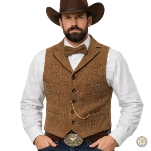 Gilet Western pour homme en style authentique