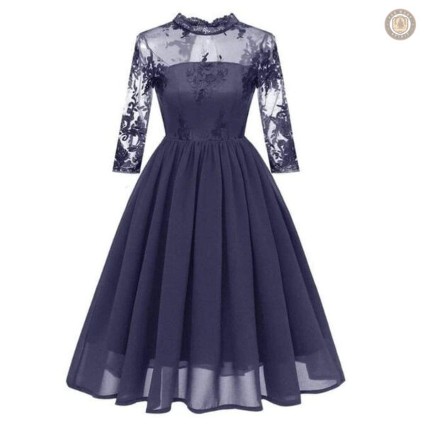 Robe western avec motifs floraux